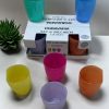 Set bicchieri colorati , Set bicchieri colorazione pastello